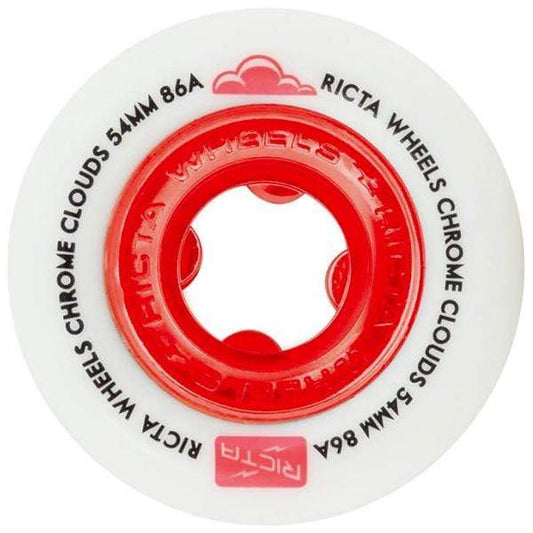 Ricta Wheels Ruote skateboard Ruote skate / cruiser Chrome Clouds Red 86A Downtown