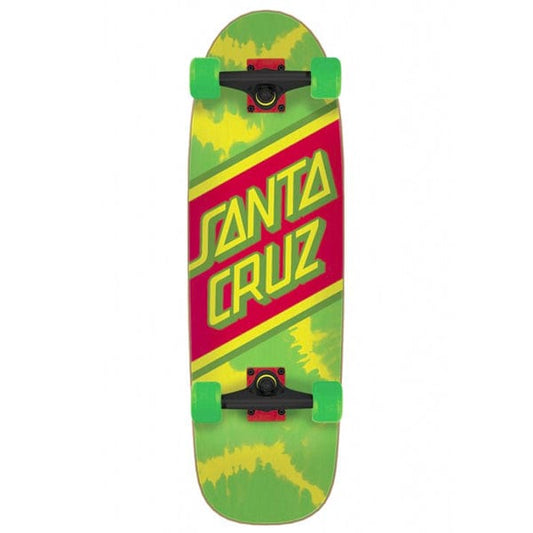 Santa Cruz Skateboards Cruiser Cruiser Rasta Tie Dye Street Cruiser 29.05" Downtown