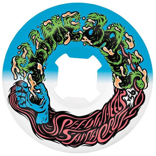 Santa Cruz Skateboards Ruote skateboard Ruote skate Slime Balls Hairballs 50-50 White Blue 95A 53mm Downtown