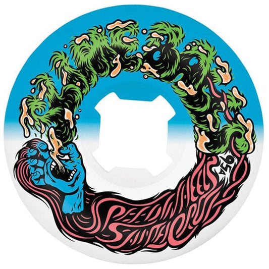 Santa Cruz Skateboards Ruote skateboard Ruote skate Slime Balls Hairballs 50-50 White Blue 95A 53mm Downtown