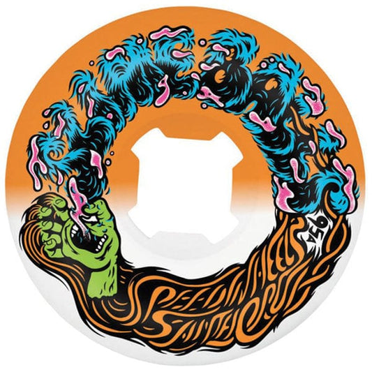Santa Cruz Skateboards Ruote skateboard Ruote skate Slime Balls Hairballs 50-50 White Orange 95A 56mm Downtown