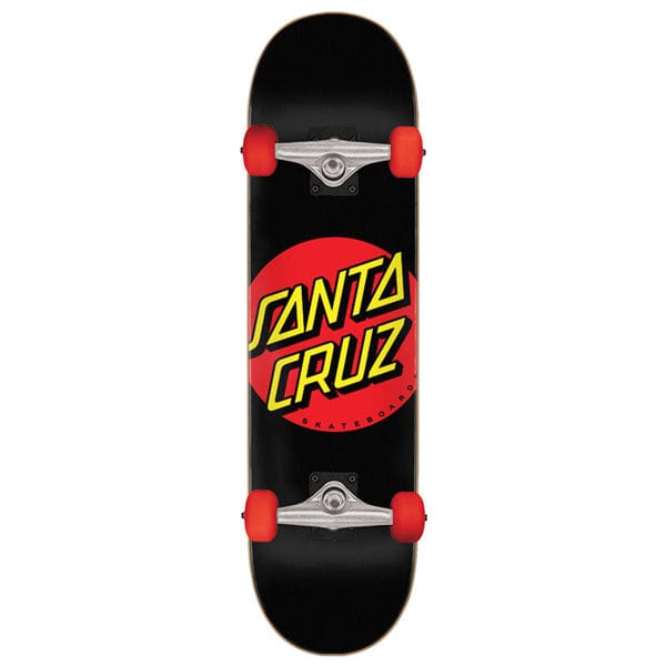 Santa Cruz Skateboards Skateboard completo Skate per principianti Classic Dot Super Micro (Soft Wheels) 7.25