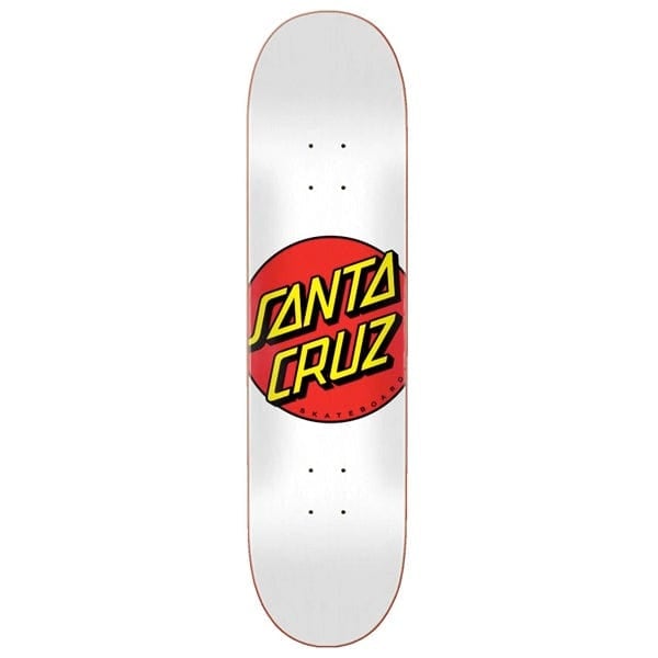Santa Cruz Skateboards Tavola skateboard Tavola skate Classic Dot White 8.0