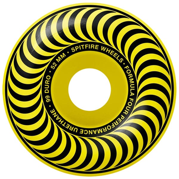 Spitfire Wheels Ruote skateboard Ruote skate Classics Formula Four Chroma Yellow 99A 52mm Downtown