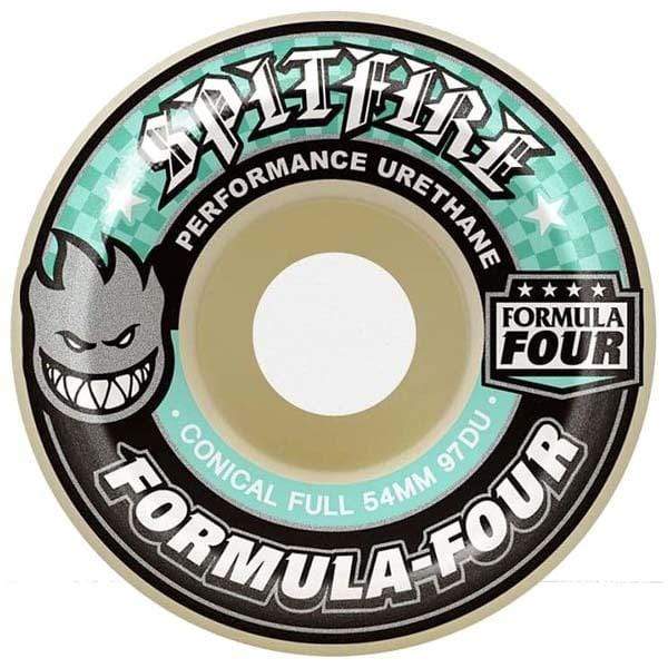 Spitfire Wheels Ruote skateboard Ruote skate Conical Full Formula Four Natural Print 97A Downtown