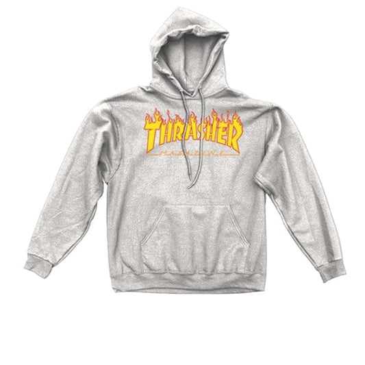 Thrasher Felpe con cappuccio Felpa con cappuccio da uomo Flame Grey Downtown