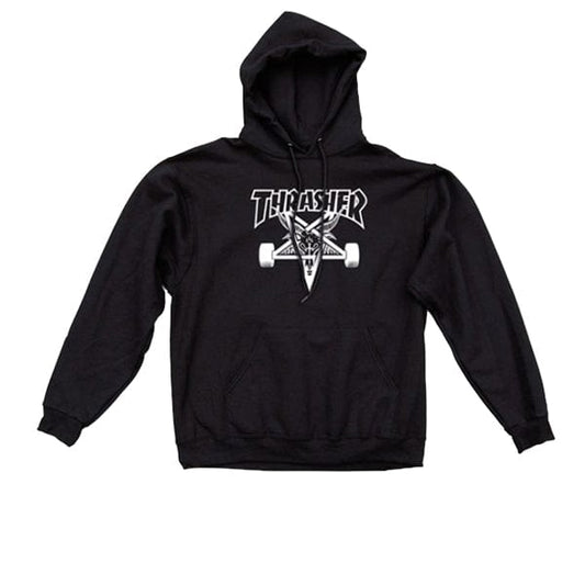 Thrasher Felpe con cappuccio Felpa con cappuccio da uomo Skate Goat Black Downtown