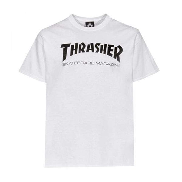 Thrasher Tshirt T-shirt a manica corta da uomo Skate Mag White Downtown
